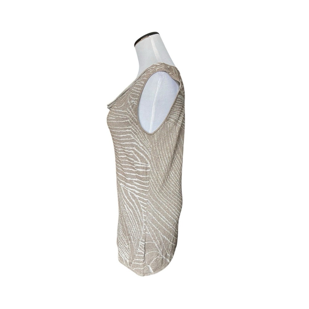 Lafayette 148 Sample Textured Cowl Neck Sleeveless Knit‎ Top Size M Quiet Luxury - Picture 2 of 9